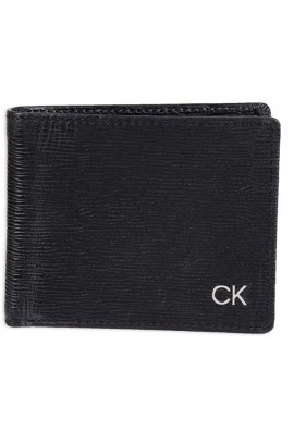 Calvin Klein Men's RFID Blocking Leather Bifold Wallet - Black